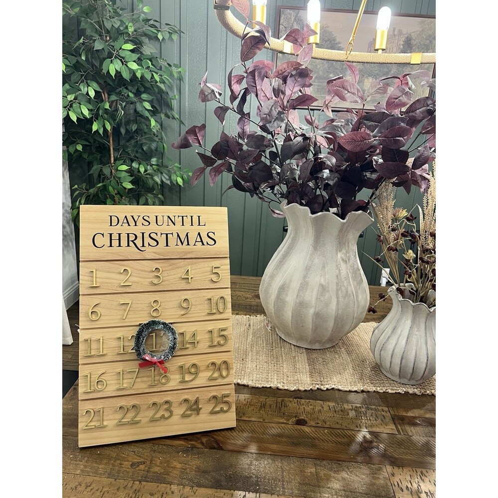 Wooden Christmas Countdown Calendar - Threshold NEW